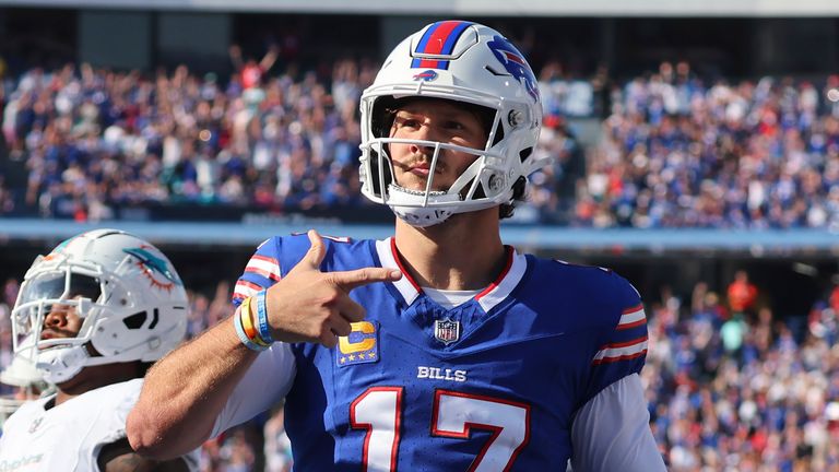 Buffalo Bills slog Miami Dolphins för att ta sig in på första plats i American League